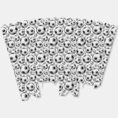 Fun Voetbal sportbal betegeld patroon Bedankdoosjes (Ongevouwen)