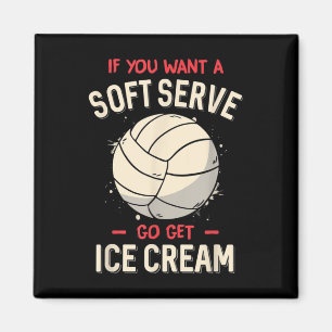 Fun Volleyball als je een zacht serve volleyball w Magneet