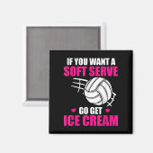 Fun Volleyball als je een zachte serve wilt, haal  Magneet (Voorkant / Achterkant)