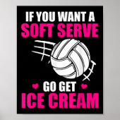 Fun Volleyball als je een zachte serve wilt, haal  Poster (Voorkant)