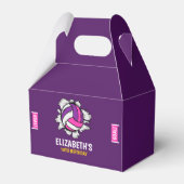 Fun Volleyball Birthday Girl Bedankdoosjes (Voorkant Zijde)