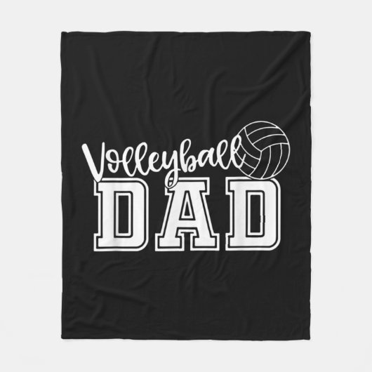 Fun Volleyball Dad Volleyball Father Player Lover  Fleece Deken (Voorkant)