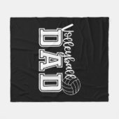 Fun Volleyball Dad Volleyball Father Player Lover  Fleece Deken (Voorkant (Horizontaal))