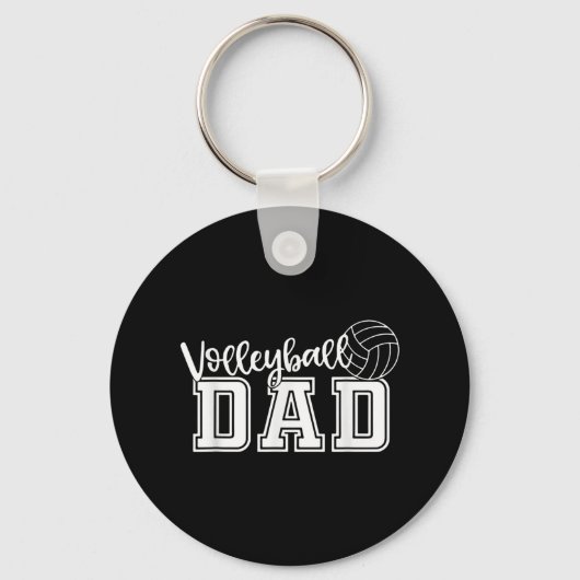 Fun Volleyball Dad Volleyball Father Player Lover Sleutelhanger (Voorkant)