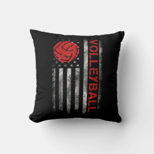 Fun Volleyball Design For Men Women USA Patriotic Kussen