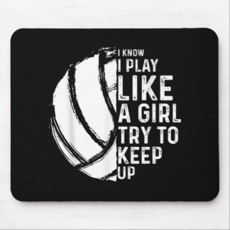 Fun Volleyball Design Girls Women Youth Teen Sport Muismat