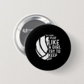 Fun Volleyball Design Girls Women Youth Teen Sport Ronde Button 5,7 Cm (Voorkant /achterkant)