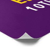 Fun Volleyball Girl Birthday Poster (Hoek)