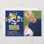 Fun Volleyball Kids Birthday Kaart (Voorkant)