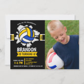 Fun Volleyball Kids Birthday Kaart (Voorkant)