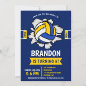 Fun Volleyball Kids Birthday Kaart (Voorkant)