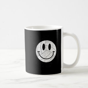 Fun Volleyball Ma Volleyball Vibes Smile Face Koffiemok
