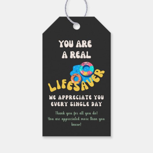 Fun Volunteer Employee Personeelswaardering Cadeaulabel (Voorkant)