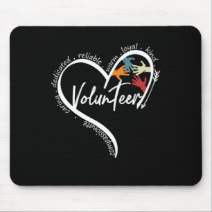 Fun Volunteer Graphic T - shirts Topjes Terug naar Muismat