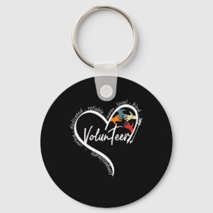 Fun Volunteer Graphic T - shirts Topjes Terug naar Sleutelhanger