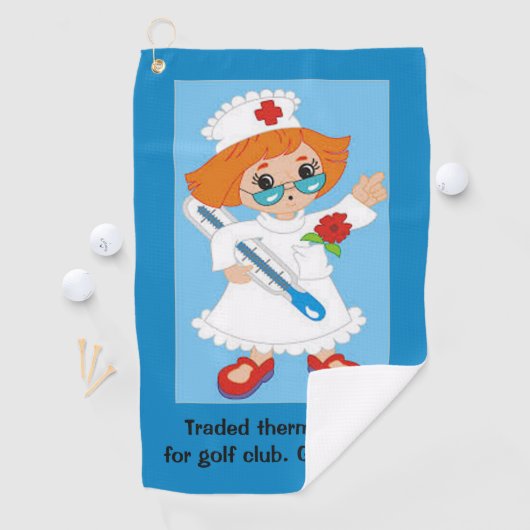 Fun voor Gepensioneerde Zuster die van Golf houdt Golfhanddoek (Insitu)