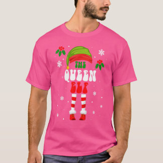 Fun voor koningin Elf Kerstfamilie Matching Xmas G T-shirt