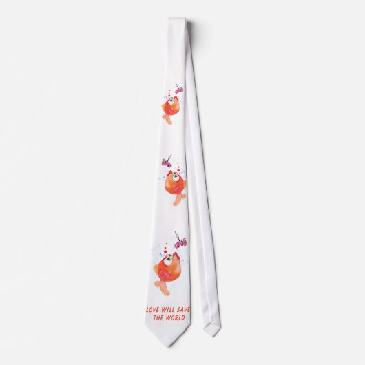 Fun voor Stropdas van vissen en wormen - aangepast (Voorkant)