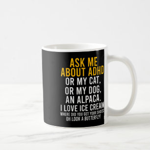 Fun Vraag me naar Adhd Autism Mental Health Awaren Koffiemok