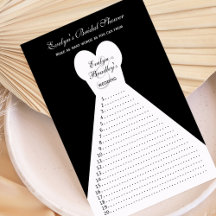 Fun Vrijgezellenfeest Word Games - zwart