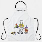 Fun Vrouw Pastry Chef Apron Schort (Voorkant)