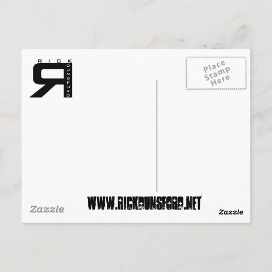 Fun w/Rick Dunsford Briefkaart (Achterkant)