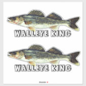 Fun Walleye King Sticker (Vel)