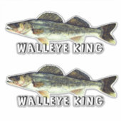 Fun Walleye King Sticker (Voorkant)