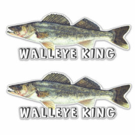 Fun Walleye King Sticker