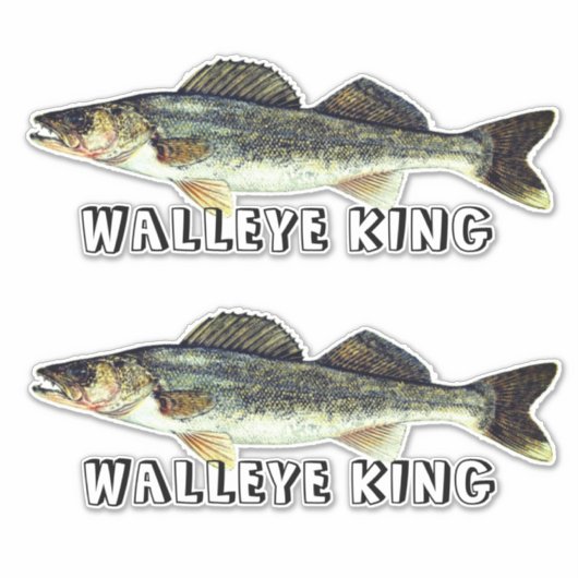 Fun Walleye King Sticker (Voorkant)