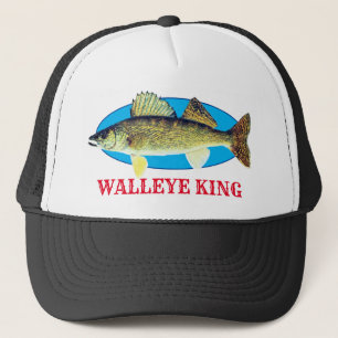 Fun "Walleye King" Trucker Pet