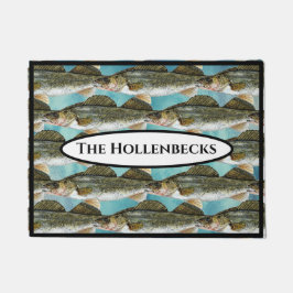 Fun Walleye Pike Fish Pattern Deurmat