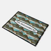 Fun Walleye Pike Fish Pattern Deurmat (Schuin)