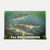 Fun Walleye Pike Fish Pattern Doormat Deurmat (Voorkant)