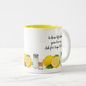 Fun Wanneer het leven u citeert Tweekleurige Koffiemok (Voorkant rechts)