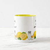 Fun Wanneer het leven u citeert Tweekleurige Koffiemok (Center)