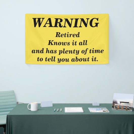 Fun Warning to hang at Retirement Party Spandoek (Beurs)