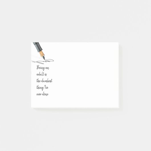 Fun was een volwassen duumbesten ooit citeerde post-it® notes (Voorkant)