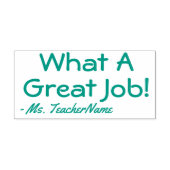 Fun "Wat een geweldige baan!" Commendement Rubber  Zelfinktende Stempel (Design)
