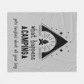 Fun wat er gebeurt in Camping Gets die over lachen Fleece Deken (Voorkant (Horizontaal))