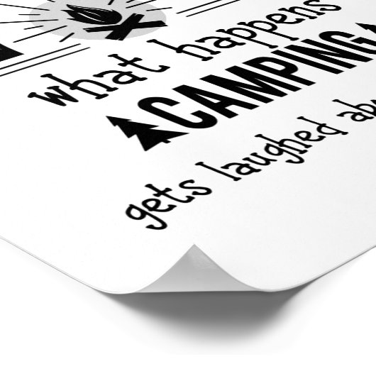 Fun wat er gebeurt in Camping Gets die over lachen Poster (Hoek)