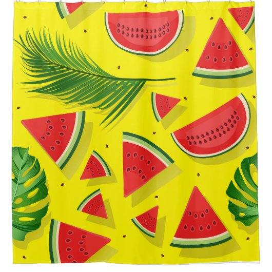 Fun Watermelon douchegordijn - zonnebloemen (Voorkant)