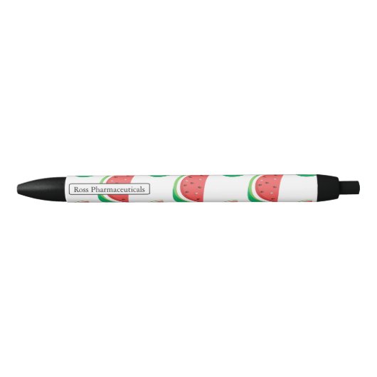 Fun Watermelon Pattern Zwarte Inkt Pen (Voorkant)