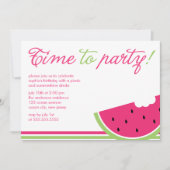 Fun Watermelon Summer Party Kaart (Voorkant)