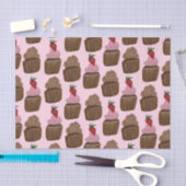 Fun Waterverf Chocolade Cupcakes Gift Tissuepapier (Craft)