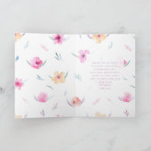 Fun Waterverf Flower Heart Happy Moederdag Kaart (Binnen)