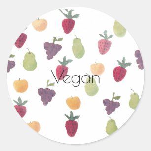Fun Waterverf Fruit Sticker