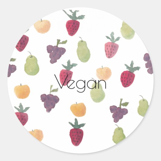  Fun Waterverf Fruit Sticker  (Voorkant)