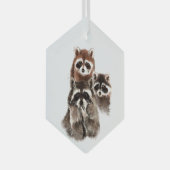 Fun Waterverf Fun Family Friend Animal Art Glas Ornament (Voorkant Rechts)