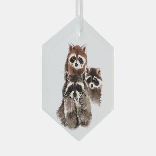 Fun Waterverf Fun Family Friend Animal Art Glas Ornament (Voorkant Rechts)